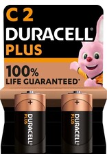 DURACELL Duracell Plus C - alkaline batterijen - 1,5V, MN1400 - 2 stuks