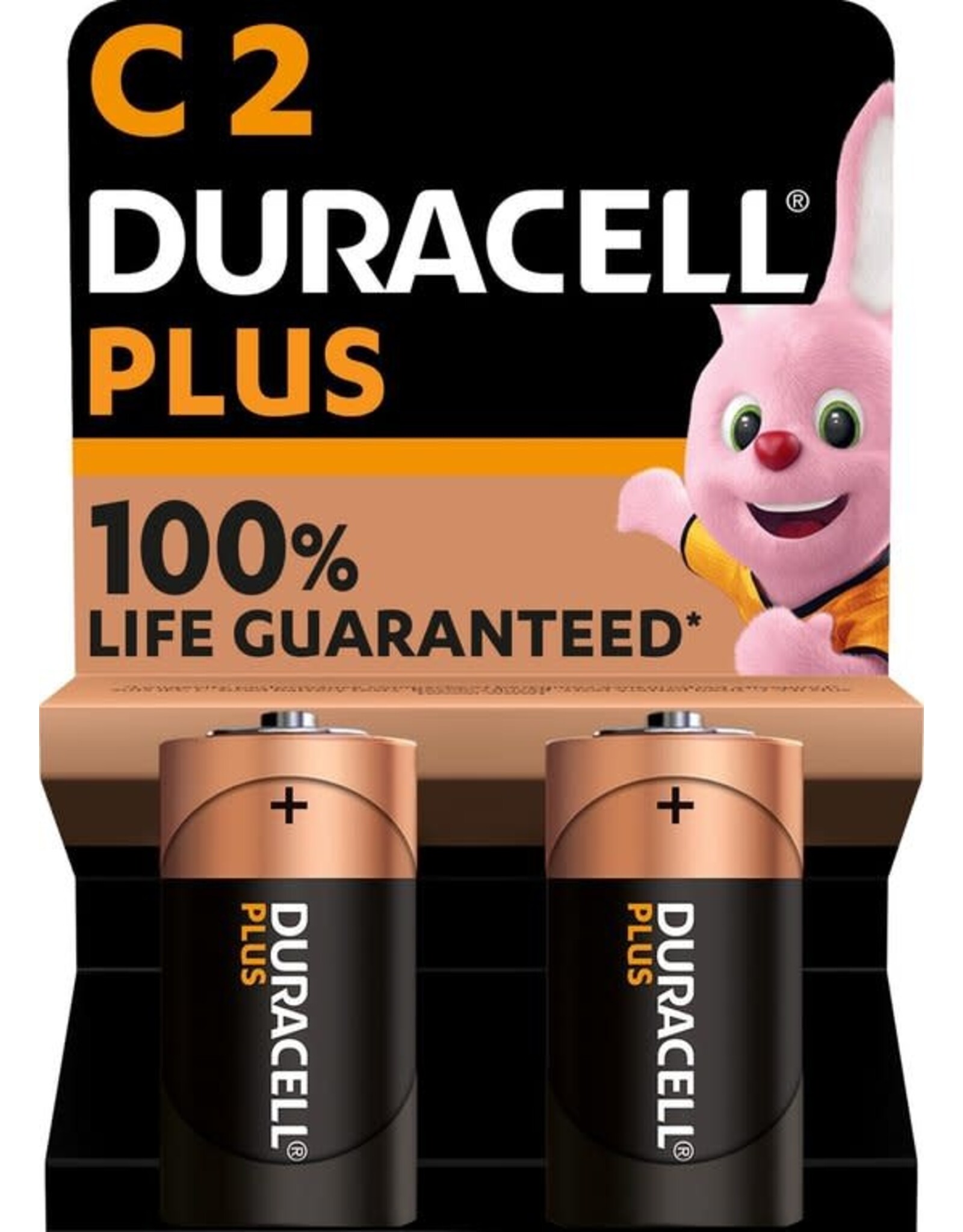 DURACELL Duracell Plus C - alkaline batterijen - 1,5V, MN1400 - 2 stuks