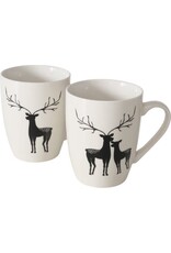 Boltze Home Koffietas / beker rendier Wilbur Boltze . Set van 2 stuks