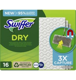 SWIFFER Swiffer Vloerreiniger Droge Doekjes Navullingen 16 stuks