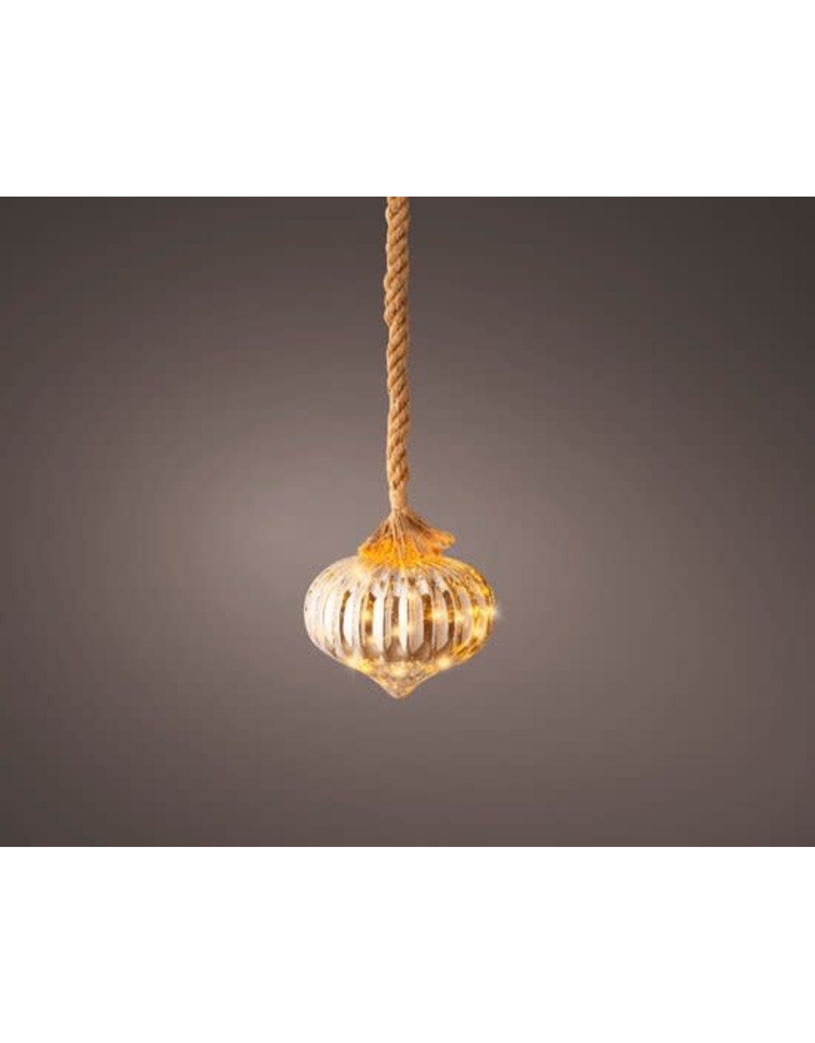 lumineo Lumineo Micro LED ui lamp - ø20x21 cm - 15 LED lampjes - Grijs