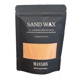 MANSION Mansion atmosphere Sand Wax oranje  200g Ziplock zak met 10 lonten