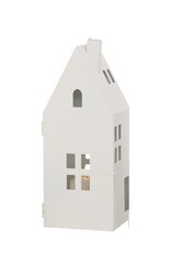 Boltze Home Boltze Home Lantaarn metaal Vybano huis model - wit H32cm