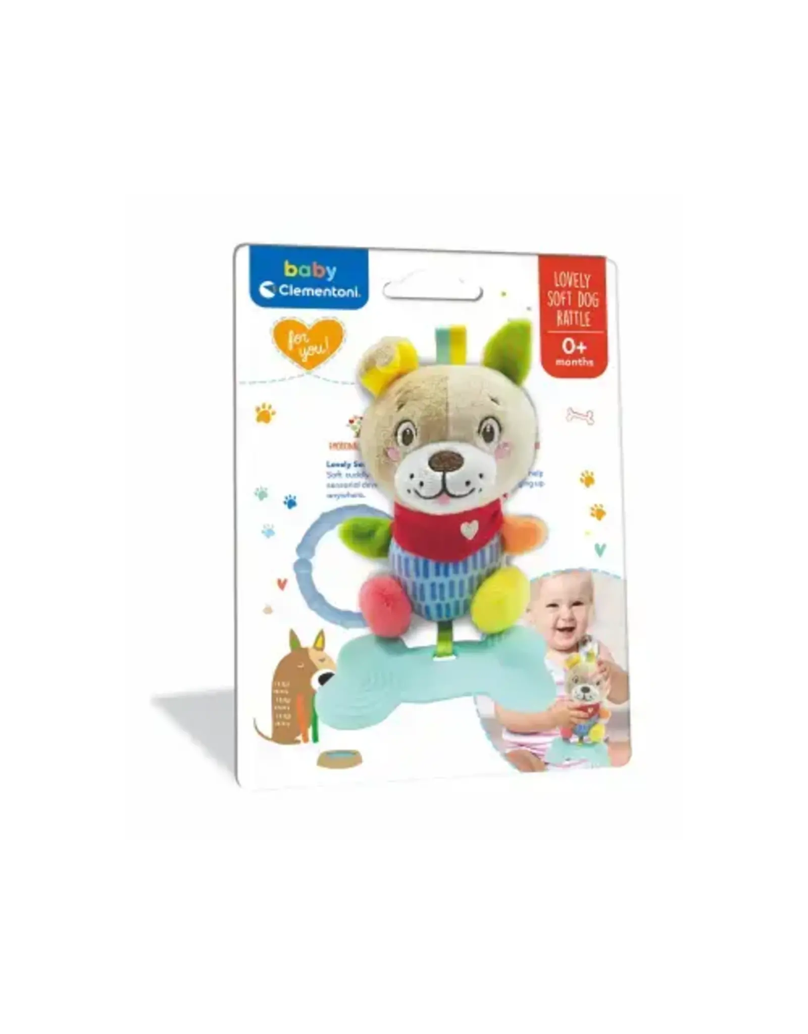 CLEMENTONI Clementoni Baby Pluche Rammelaar Hond