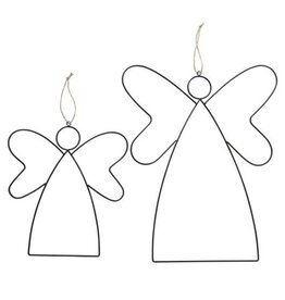 Hanger engel Amora set a 2 stuks L34-45cm, H38,5-57cm