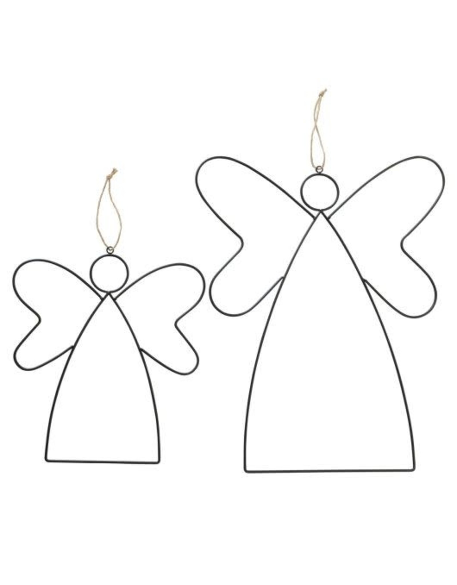 Hanger engel Amora set a 2 stuks L34-45cm, H38,5-57cm