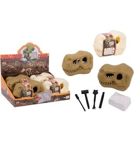 JOHNTOYS Dinoschedel met Fossiel Uithakset