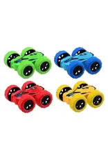 JOHNTOYS Flip Over Frictie Auto Kleur, 8,5cm