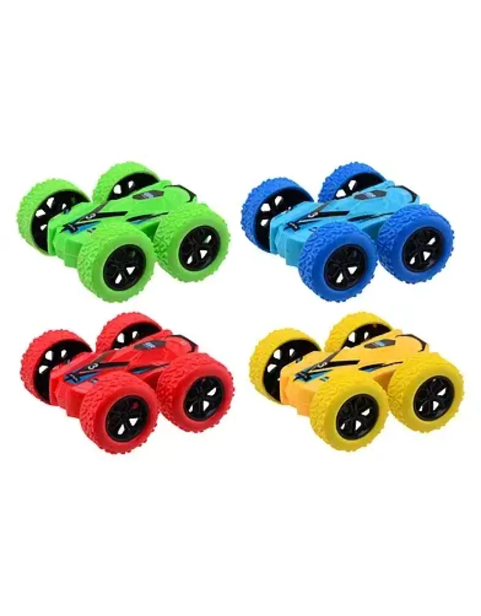 JOHNTOYS Flip Over Frictie Auto Kleur, 8,5cm