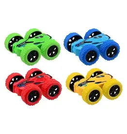 JOHNTOYS Flip Over Frictie Auto Kleur, 8,5cm