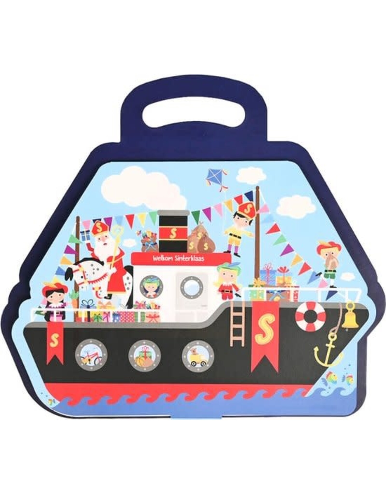 Wins Holland Sinterklaas kleurboek met handvat