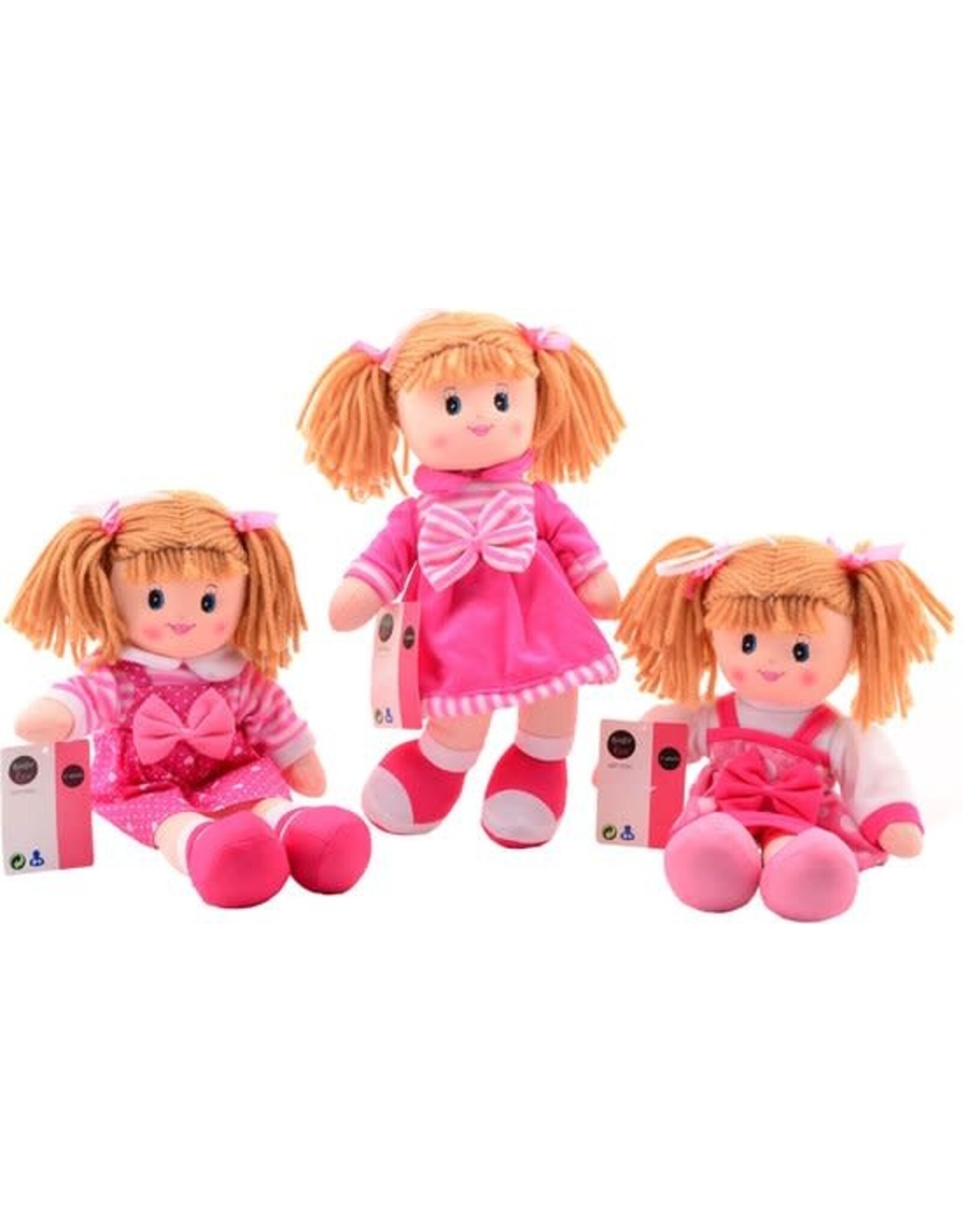 JOHNTOYS Baby Rose Lappenpop Roze