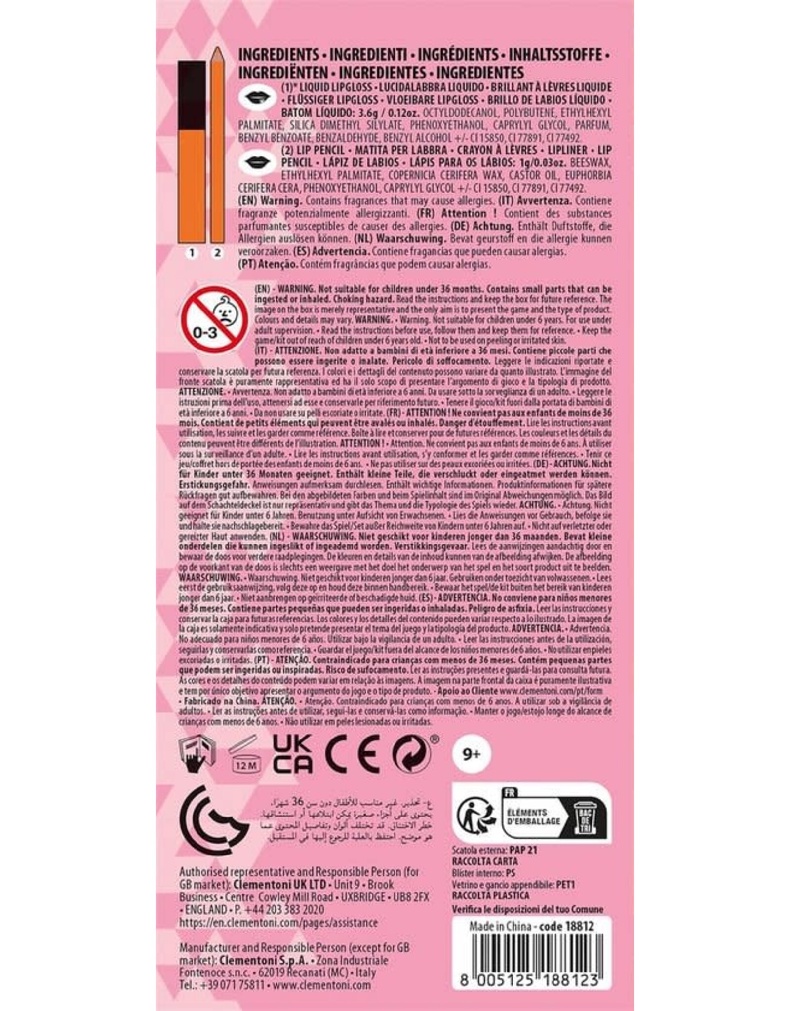 CLEMENTONI Clementoni Crazy Chic Lipgloss en Lippotlood Tropical Vibe | 2stks