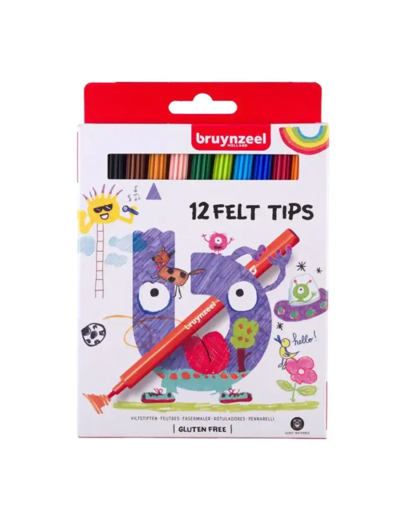 BRUYNZEEL Bruynzeel Viltstiften 12 Stuks