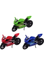 Race motorfiets in doos
