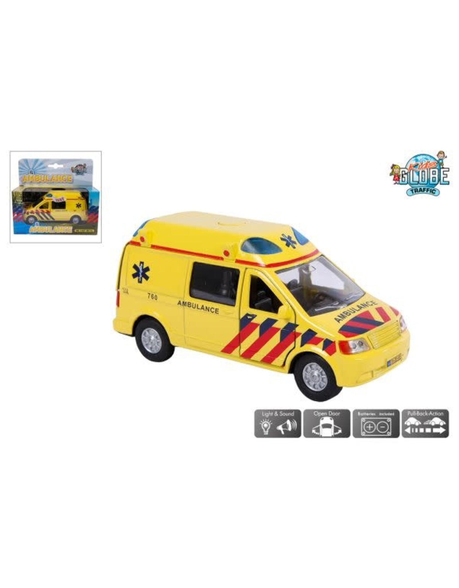 Auto Pull Back | Ambulance met Geluid