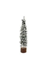 HBX natural living Mini kerstboom Pinea Snow dia8x30cm Groen