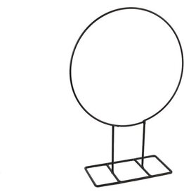 Standaard met ring Ø28x10xh40cm zwart