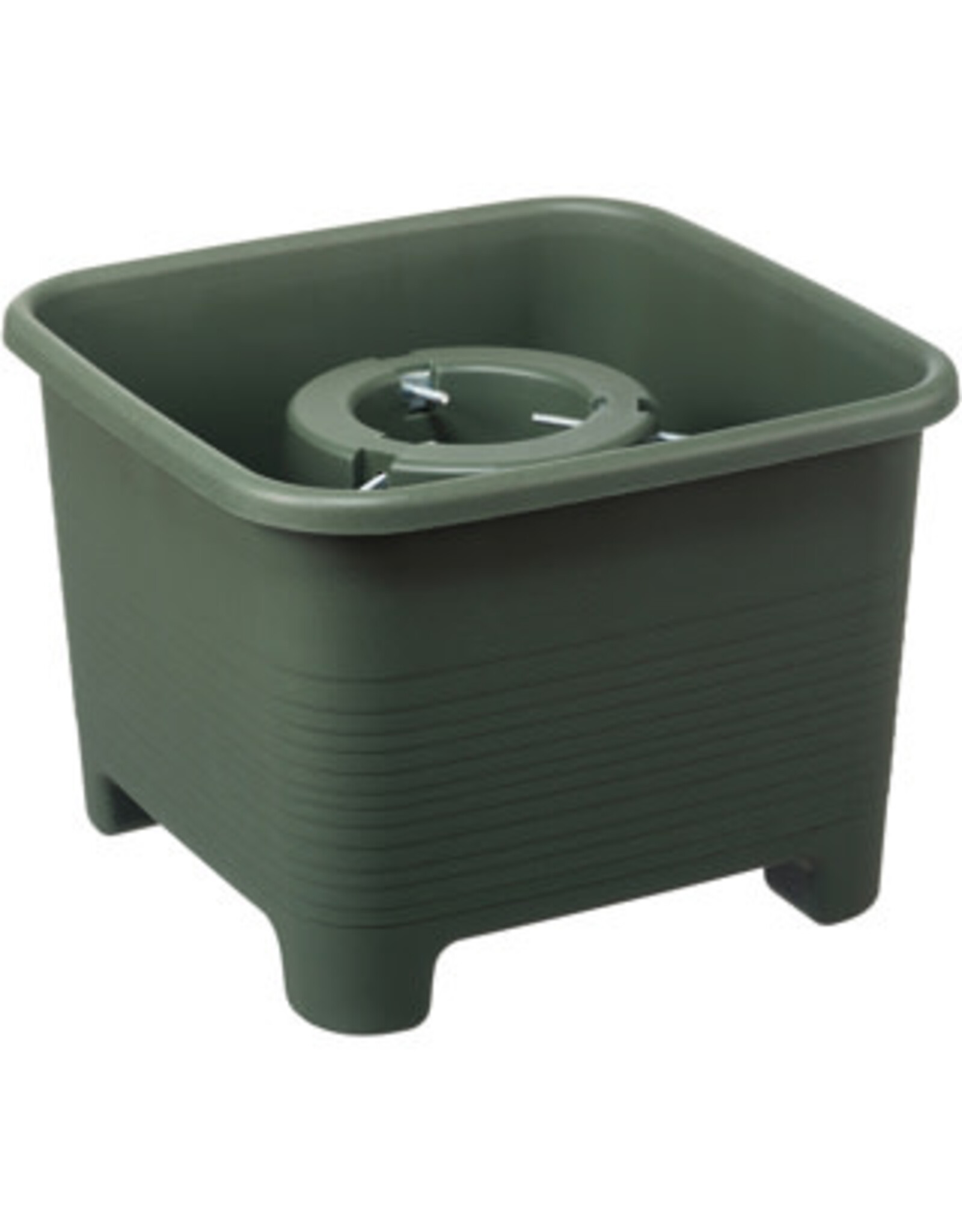 SUNWARE Botanic line kerstboomstandaard 40 cm vierkant donkergroen