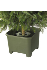SUNWARE Botanic line kerstboomstandaard 40 cm vierkant donkergroen