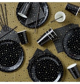 Party table set - Black/gold