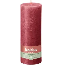 BOLSIUS Bolsius stompkaars Rustiek Shine rood 85 uur D 6,8 H 19 cm