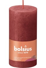 BOLSIUS Bolsius Stompkaars Delicate Red Ø50 mm - Hoogte 10 cm - Rood - 30 branduren