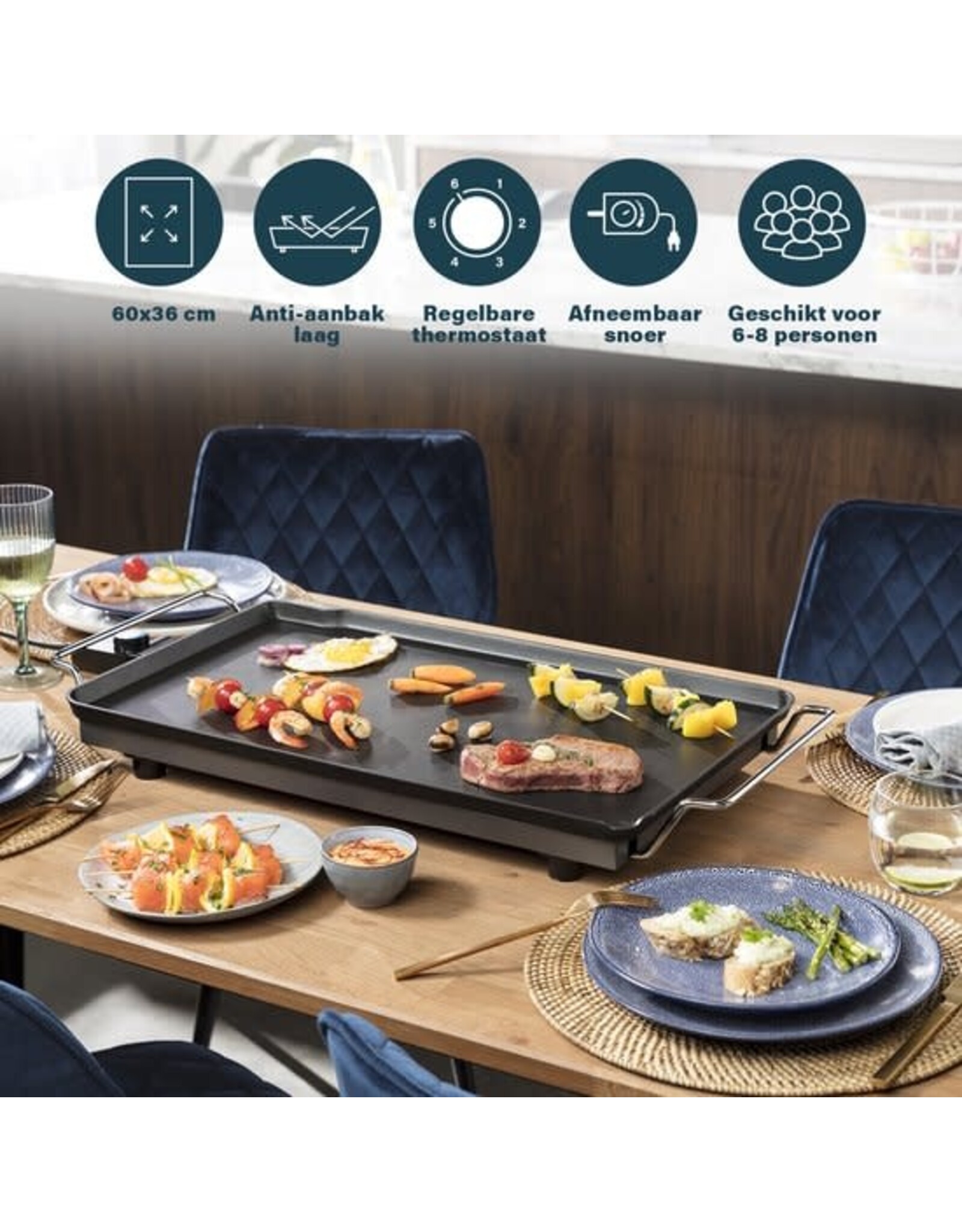 PRINCESS Princess Table Chef XXL Classic | 60x36 cm