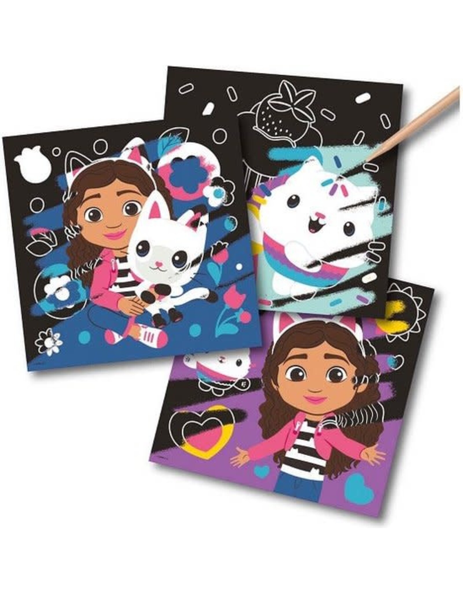 Gabby's Dollhouse Scratch Kaarten Gabby's Poppenhuis Set, 7dlg.