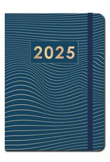 MGP MGPcards - A5 Agenda 2025 - Sluiting Elastiek - Weekoverzicht 1w/2p - Donkerblauw - Ruime vakken - 14,8 x21 cm  Merk