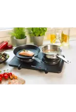 BESTRON Bestron kookplaat 2250W 45 x 25 cm staal zwart