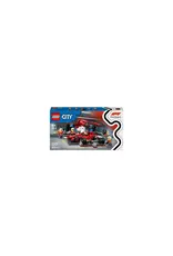 Lego City LEGO City 60443 F1 pitstop en pitcrew met Ferrari