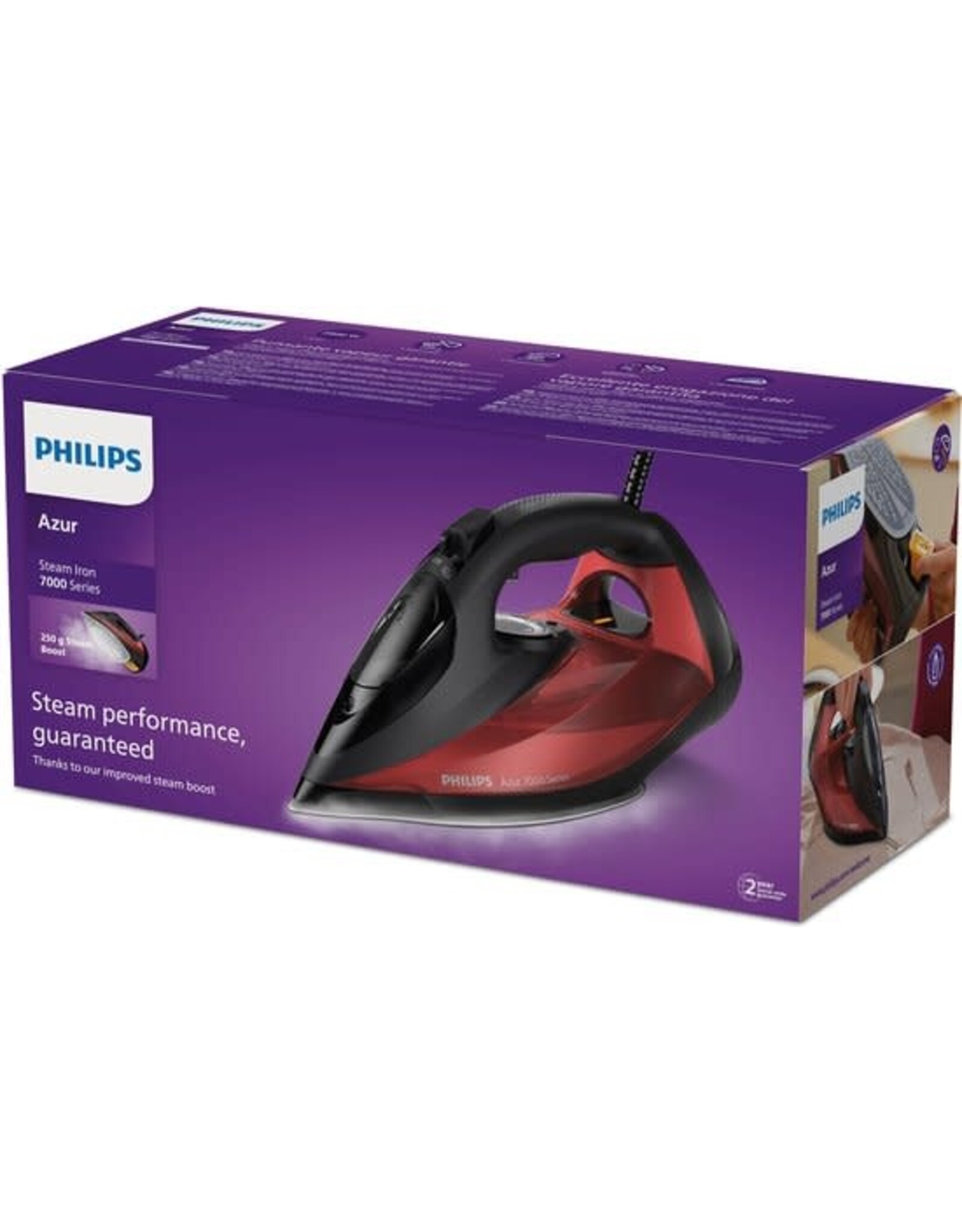 PHILIPS Philips Dst7022/40 7000 Series Hv - Stoomstrijkijzer - Zwart/Rood