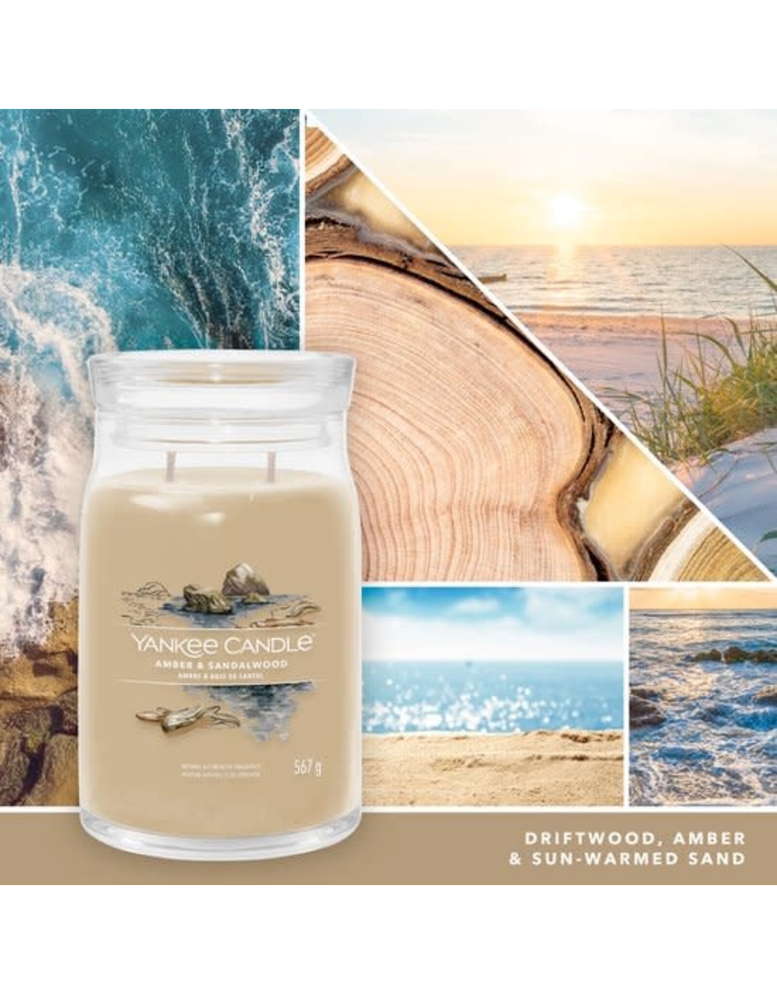Yankee Candle Yankee Candle - Amber & Sandalwood Signature Large Jar