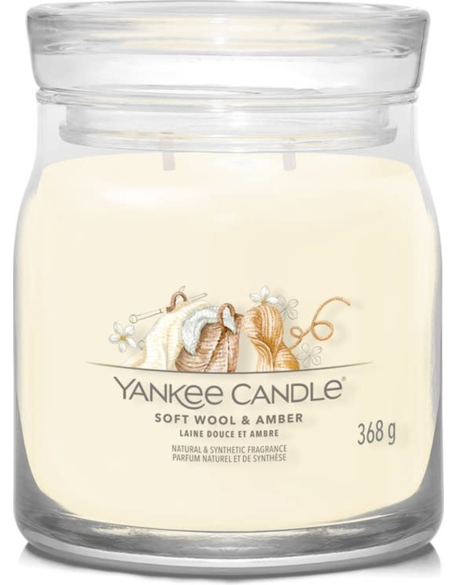 Yankee Candle Yankee Candle Signature Soft Wool & Amber Medium Jar