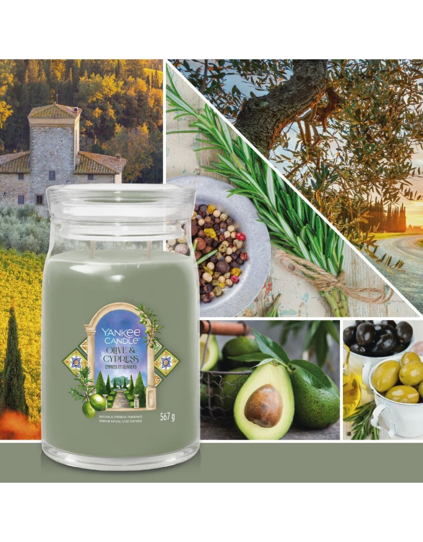 Yankee Candle Yankee Candle - Olive & Cypress Signature Large Jar