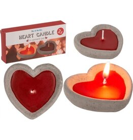 Kaars in hartvorm - hartkaars - liefde - love - cadeau
