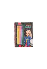 Depesche TOPModel neon Doodle kleurboek met neon stiften