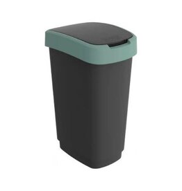 ROTHO Rotho Twist - afvalbak - kunststof - 50Liter - misletoe groen