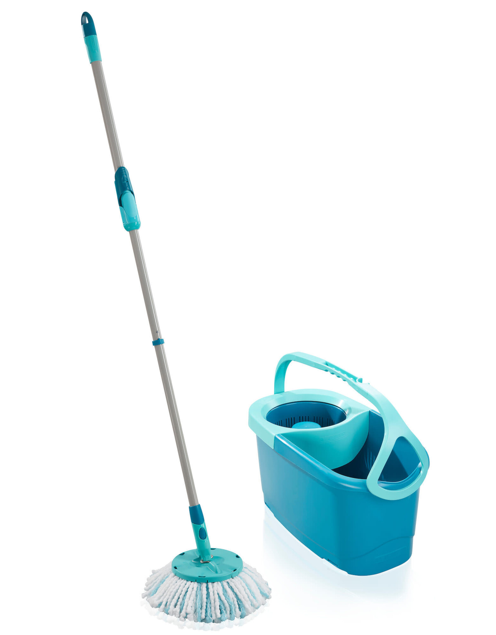 LEIFHEIT Leifheit Clean Twist M vloerwisser Ergo mobiel - dweil set compleet systeem met wieltjes - 33 cm - 6 liter