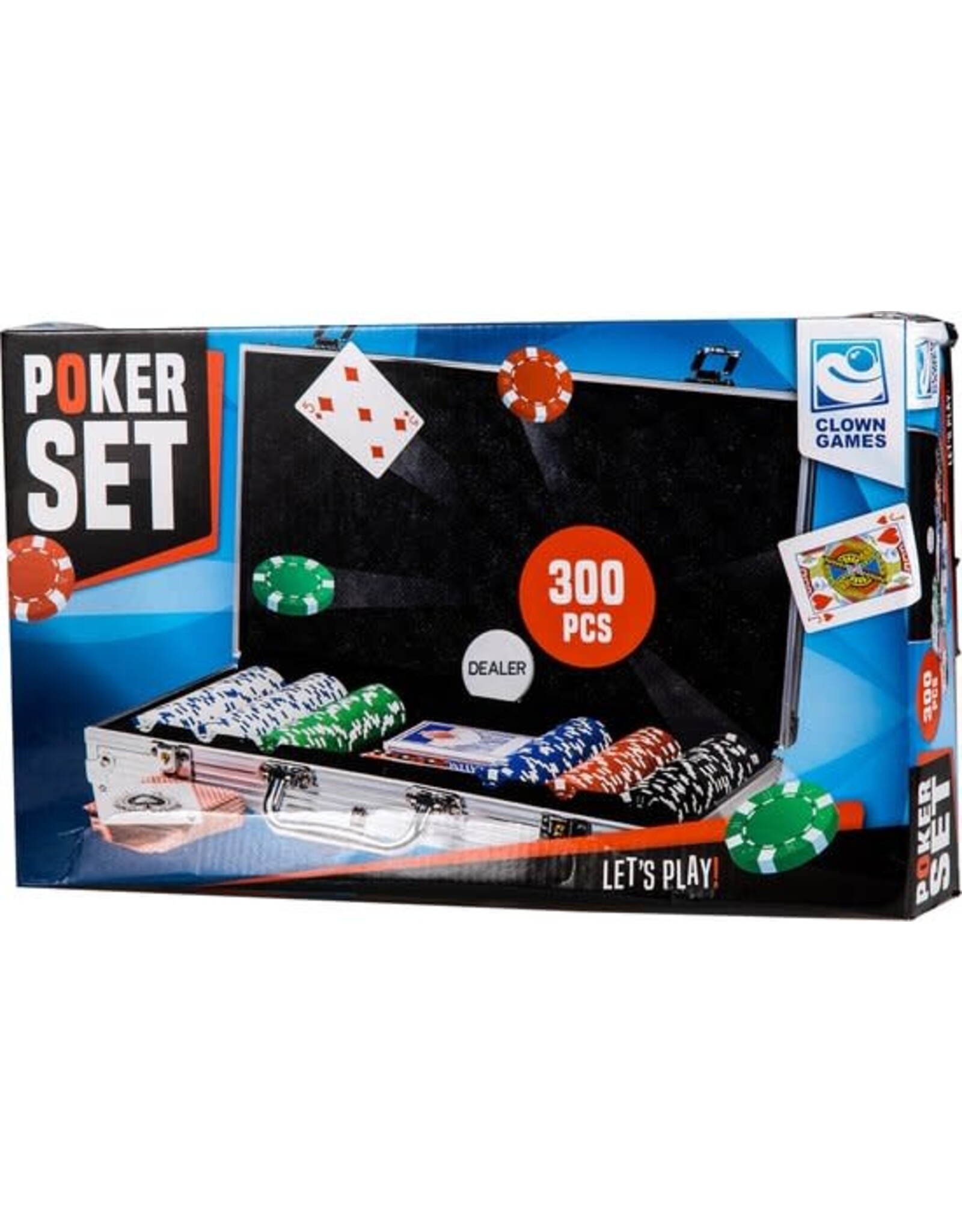 CLOWN GAMES Poker Set in Aluminuim Koffer - 300 Fiches