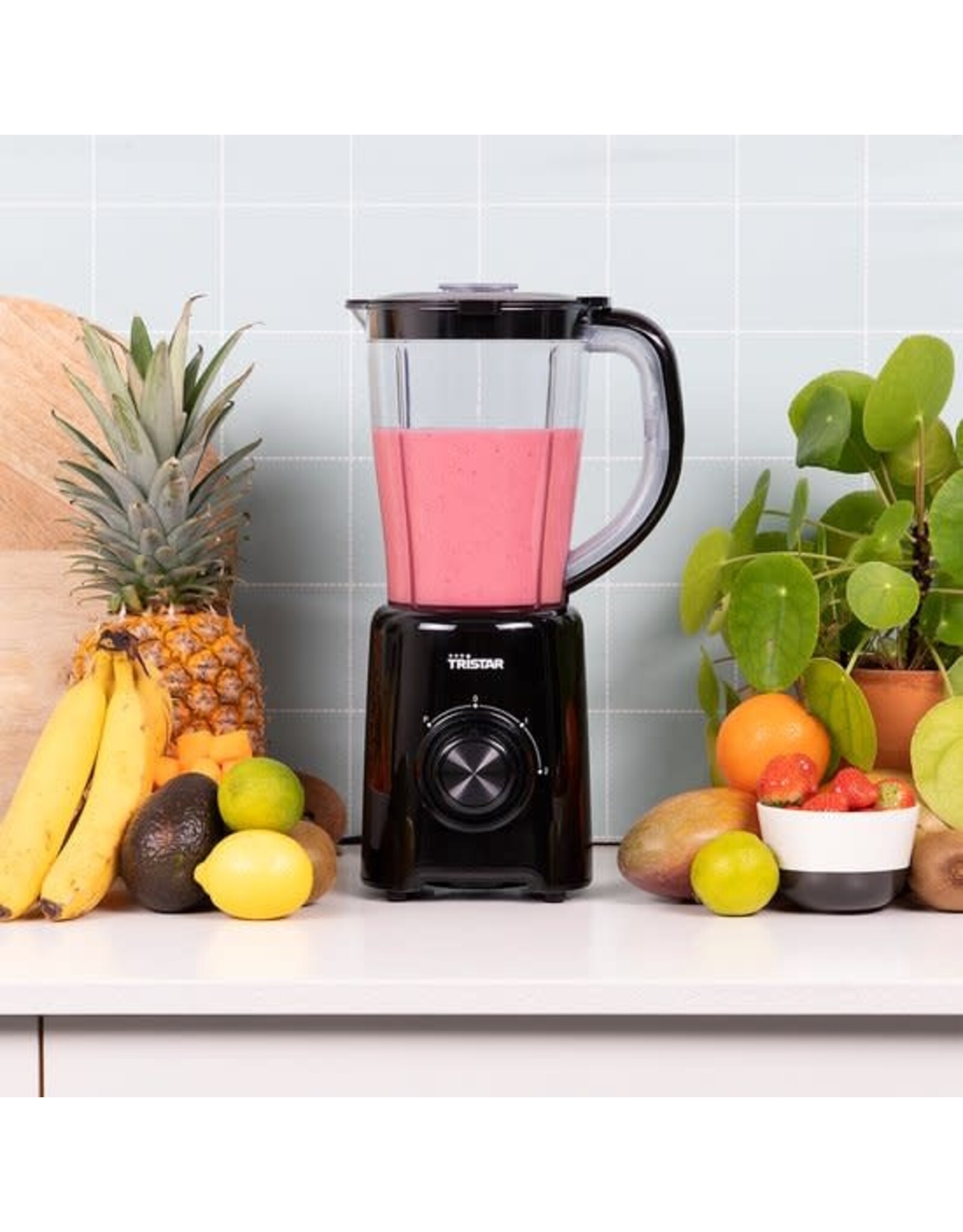 TRISTAR Tristar Blender BL-4476 - 1.5 liter - Kunststof Kan - 500 watt - Pulse functie - Ice crucher