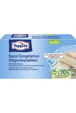 TOPPITS Toppits - Diepvrieszakken - 6 liter - 20 zakjes