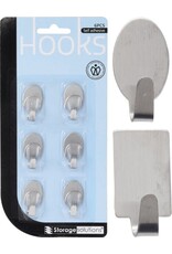 hooks Organizer Haakjes - 6 stuks - RVS