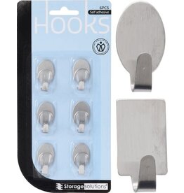 hooks Organizer Haakjes - 6 stuks - RVS