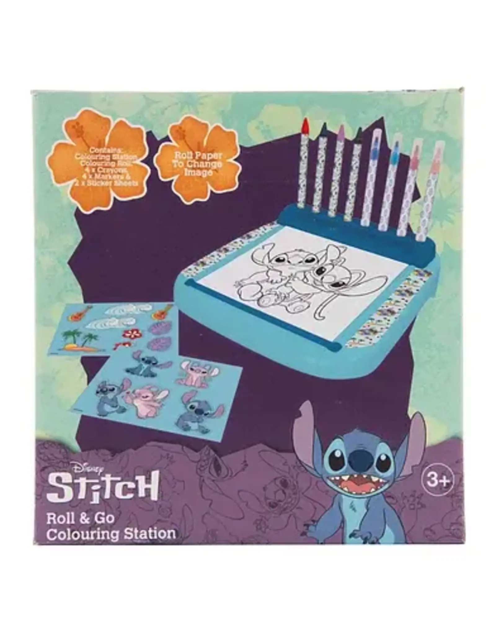 SAMBRO Stitch Tekenbord met Rol Kleurset, 12dlg.