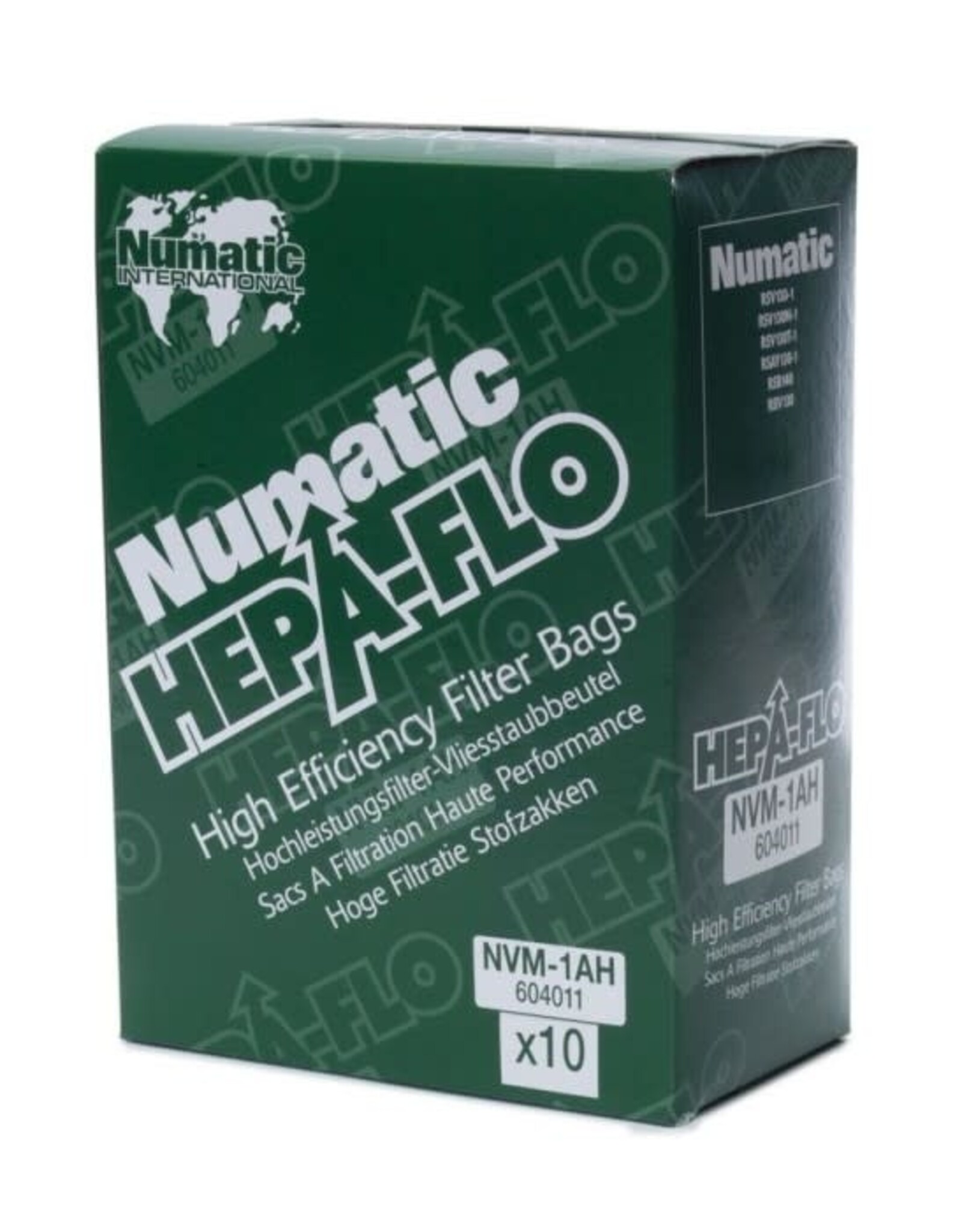 NUMATIC Stofzak NVM-1AH voor type 130/160, 10 stuks
