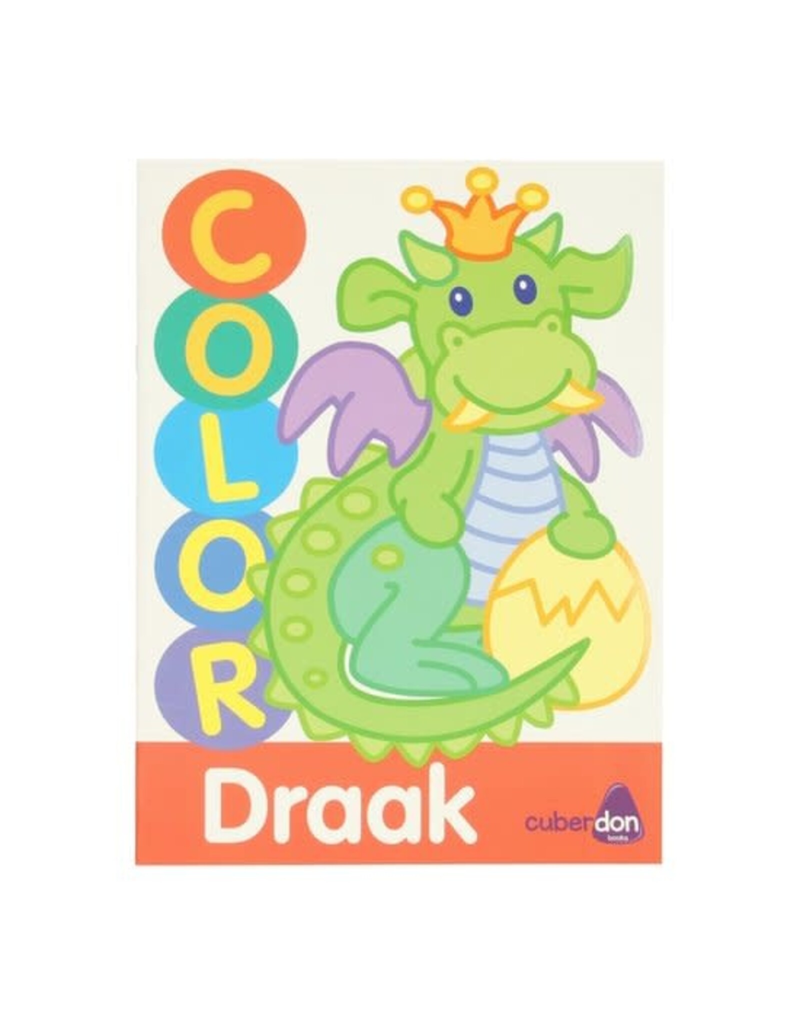 CUBERDON Dikke Lijnen Kleurboek Color - Draak