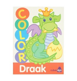 CUBERDON Dikke Lijnen Kleurboek Color - Draak