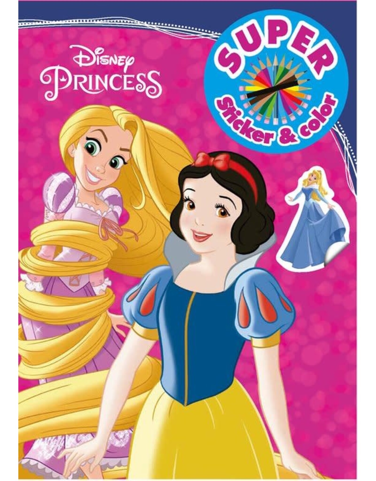 BSN Disney Prinses Sticker & Color Kleurboek